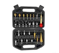 Forets Hélicoïdaux HSS Acier Rapide Pour Métal Dur | 26 assorties, acier HSS , pointe centrée précise, pour idéal pour bois et métal, finition lisse