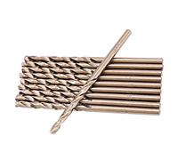 Forets Hélicoïdaux M35 HSS-Co 5% Cobalt | Jeu de 10 forets avec pointe 135° anti-dérive, précision de centrage immédiate