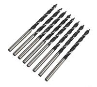 Forets Hélicoïdaux pour bois 3mm Pointe Centrale Acier Forets | Acier haute résistance, pointe centrale précise, d'épaule doubles, pour idéal pour bois tendre et dur