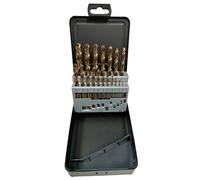 forets hss m35 cobalt 5% de 1 a 10 mm coffret de 19 forets -