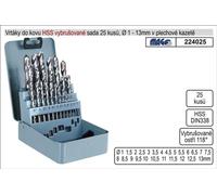 Forets métalliques alésés 1-13mm HSS 25 pièces, set de forets