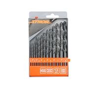 forets metaux hss, meches de 2 a 8 mm - boite de 13 forets -