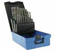 Forets métaux hss queue cylindrique TBX 4F type G coffret de 25 TIVOLY