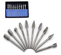 Forets - XVX - Carbure Tungstène - 10 Pièces - Compatible Dremel - Multifonctionnels
