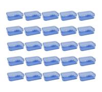 Forever bene Lot de 30 boîtes à couvercle, Bleu, 6,5 × 4,5 × 2 cm rangement