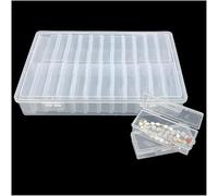 Forever bene Organisateur 25 Pièces (1 Grande + 24 Petites) - Boite Rangement Diamond Painting, Perles, Vis et Bijoux, Mini Boite Plastique Transparente