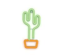 Forever Décoration LED néon, USB, segno lumineuse, illuminazione, par soggiorno, festa, caméra da letto (cactus)