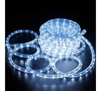 Forever Speed 10 Mètres Tube Lumineux LED, Extérieur et Intérieur pour Jardin, Noël, Mariage, Fête, Salle de Séjour - Bande IP65, Blanc Froid