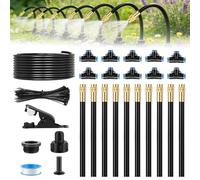 Forever Speed 360° Arrosage Automatique pour Jardin, Arrosage Goutte à Goutte de Buses Réglables Système D'irrigation pour Jardins, Serres, Plantes de Balcon, Aménagement Paysager, Pelouse (10m)