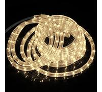 Forever Speed 6 Mètres Tube Lumineux LED, Extérieur et Intérieur pour Jardin, Noël, Mariage, Fête, Salle de Séjour - Tuyau Bande IP65, Blanc Chaud