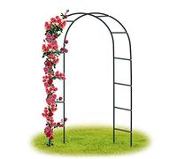 Forever Speed Arche de Jardin/Mariage en Métal - Arceau à Rosiers, Tuteur, Colonne pour Plantes Grimpantes - 240 x 140 x 38 CM - Noir