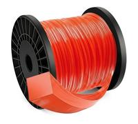 Forever Speed Fil de rechange pour tondeuse à gazon - 4 pans - Diamètre : 2,4 mm x 100 m - Rouge