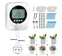 Forever Speed Système Arrosage Automatique D'intérieur avec Double Pompe pour 30 Plantes en Pot, 4400 mAh Goutte à Goutte Rechargeable Système D'irrigation pour Interieur, Balcons