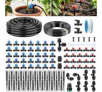 Forever Speed Système D'irrigation Arrosage Automatique pour Jardin 101Pcs [15M + 15M Tuyaux D'irrigation], Arrosage Jardin à Pression Équilibrée pour Jardins, Serres, Terrasses, Pelouse