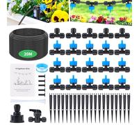 Forever Speed Système D'irrigation Jardin 60PCS Irrigation Goutte à Goutte Kit [20M Tuyaux D'irrigation] kit Arrosage Goutte à Goutte à Pression Équilibrée pour Jardin pelouse Serre Plantes