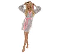 Forex Lingerie - Peignoir moelleux avec fermeture éclair pratique et capuche douillette en différentes couleurs et tailles