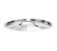 Forgast Couvercle Casserole Inox 35 cm Marmite et Faitout Universel | Poignée anti-chaleur, cuisson vapeur, accessoire de cuisine robuste, lavage lave-vaisselle, compatible poêle et cocotte