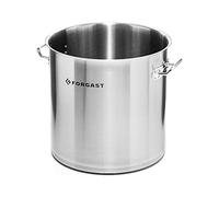 Forgast Marmite basse en inox 50L Haute Adapté à l'induction, gaz, électrique Marmite en inox Lavable au lave-vaisselle 50L40cm