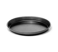 Forgast Plaque Pizza Four Ø 22 cm en Acier Bluesteel Professionnel | Plaque de cuisson four ronde, répartition thermique uniforme pour pâte croustillante, bords 2,5 cm