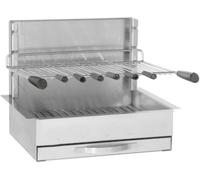 Forge Adour - Barbecue Charbon 961.56 Inox Encastrable 56 Cm