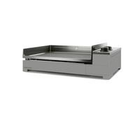 Forge Adour Plancha à gaz Premium 60 Acier 2 brûleurs Noir et Gris