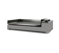 Forge Adour - Plancha Gaz 75 cm Inox 304, Plaque de cuisson Fonte Émaillée, plancha Éco-Conçue, 2 Brûleurs, 6600W, Intérieur Extérieur, Jusqu'à 15 Convives, Garantie 15 Ans