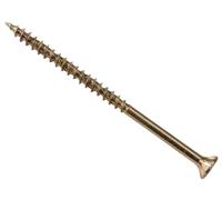 ForgeFast Elite Boîte de 100 vis à bois à faible couple passivé Jaune zinc 4,5 x 80 mm