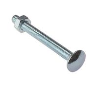 Forgefix CB1075M Vis à tête bombée et écrou plaqué zinc