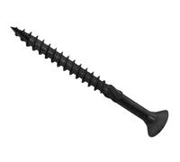 Forgefix Spectre™ Lot de 200 vis à bois multifonctions compatibles avec PZ 5 x 50 mm, finition revêtue noire pour une excellente résistance à la corrosion