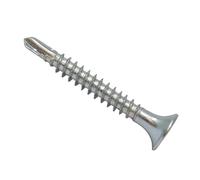 Forgefix Vis à cloison sèche Phillips à tête bombée FT ZP 3,5 x 38 mm Box 1000, finition zinguée pour une durabilité accrue. Les vis sont livrées avec un embout Phillips No.2.