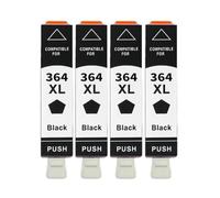 Forgekael Cartouche d'encre 364XL 364 XL, Compatible avec 5520 5524 6510 6520 7510 B109 B110 B209 B210 C309 C310 C410(4PCS Black)