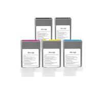 Forgekael Cartouche d'encre Compatible PFI120 avec Encre pigmentée et puces, 4 Paquets de compatibles avec TM200 TM205 TM300 TM305 200 205 300 305