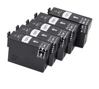 Forgekael Cartouche d'encre Noire 1371 T1371, 4 Paquets, Compatible avec K100 K200 K300 K105 K205 K305 137 T1371(5BK)