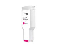 Forgekael Encre pigmentée 300ML, Compatible avec DesignJet T850 DesignJlet T950, pour Cartouche d'encre 738 avec Puce(M-300ml)