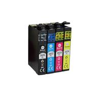 Forgekael Lot de 4 Cartouches d'encre compatibles 16XL compatibles avec T1631 T1632 T1633 T1634 Workforce WF-2010W WF-2510WF WF-2520NF WF-2530WF(1set (1BK 1C 1M 1Y))