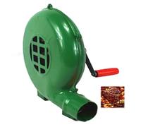 Forgeron Manuel Forge Souffleur - Extérieur Manuel Iron Gear BBQ Blower, Portable Grill Fire Starter Flamme Exciter, Lame De Fan En Métal, Soufflerie À Air De Cuisson Avec Manivelle À Main(300W)