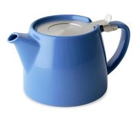 FORLIFE Théière 309-BLU, 532 ml, avec couvercle à charnière et infuseur en acier inoxydable, bleu