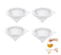 Forlush 4 pièces Tamis En Nylon, Filtres à Mailles Fines, Filtre à Tamis Fin Alimentaire Tamis, Passoire à Jus, pour Filtrer Le Lait De Soja, Le Café, Le Jus, Etc