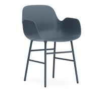 Form Armchair Lehnchaise Normann Copenhagen-blau-Eiche schwarz - 5712396015166
