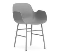 Form Armchair Lehnchaise Normann Copenhagen-grau-Stahl - 5712396002272