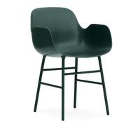 Form Armchair Lehnchaise Normann Copenhagen-grün-Eiche schwarz - 5712396015173
