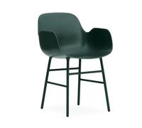 Form Armchair Lehnchaise Normann Copenhagen-grün-Stahl - 5712396002302
