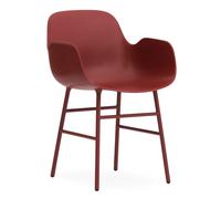Form Armchair Lehnchaise Normann Copenhagen-rot-Eiche - 5712396002371