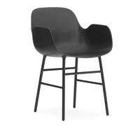 Form Armchair Lehnchaise Normann Copenhagen-schwarz-Eiche schwarz - 5712396015159