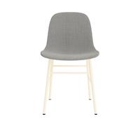 Form Chaise de Salle à Manger Rembourrée Groupe 2 Crème/ Acier