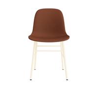 Form Chaise de Salle à Manger Rembourrée Groupe 7 Crème/ Acier
