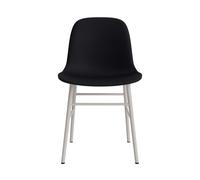 Form Chaise de Salle à Manger Rembourrée Groupe 7 Gris Chaud /Acier