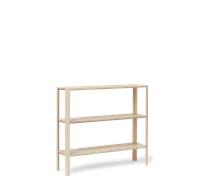 Form & Refine Bibliothèque Leaf 1x3 Chêne Blanc Huilé