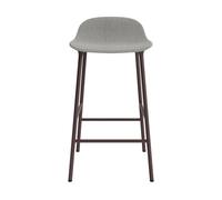 Form Tabouret de Bar 65 cm Rembourré Groupe 2 Brun/ Acier