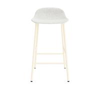 Form Tabouret de Bar 65 cm Rembourré Groupe 5 Crème/ Acier